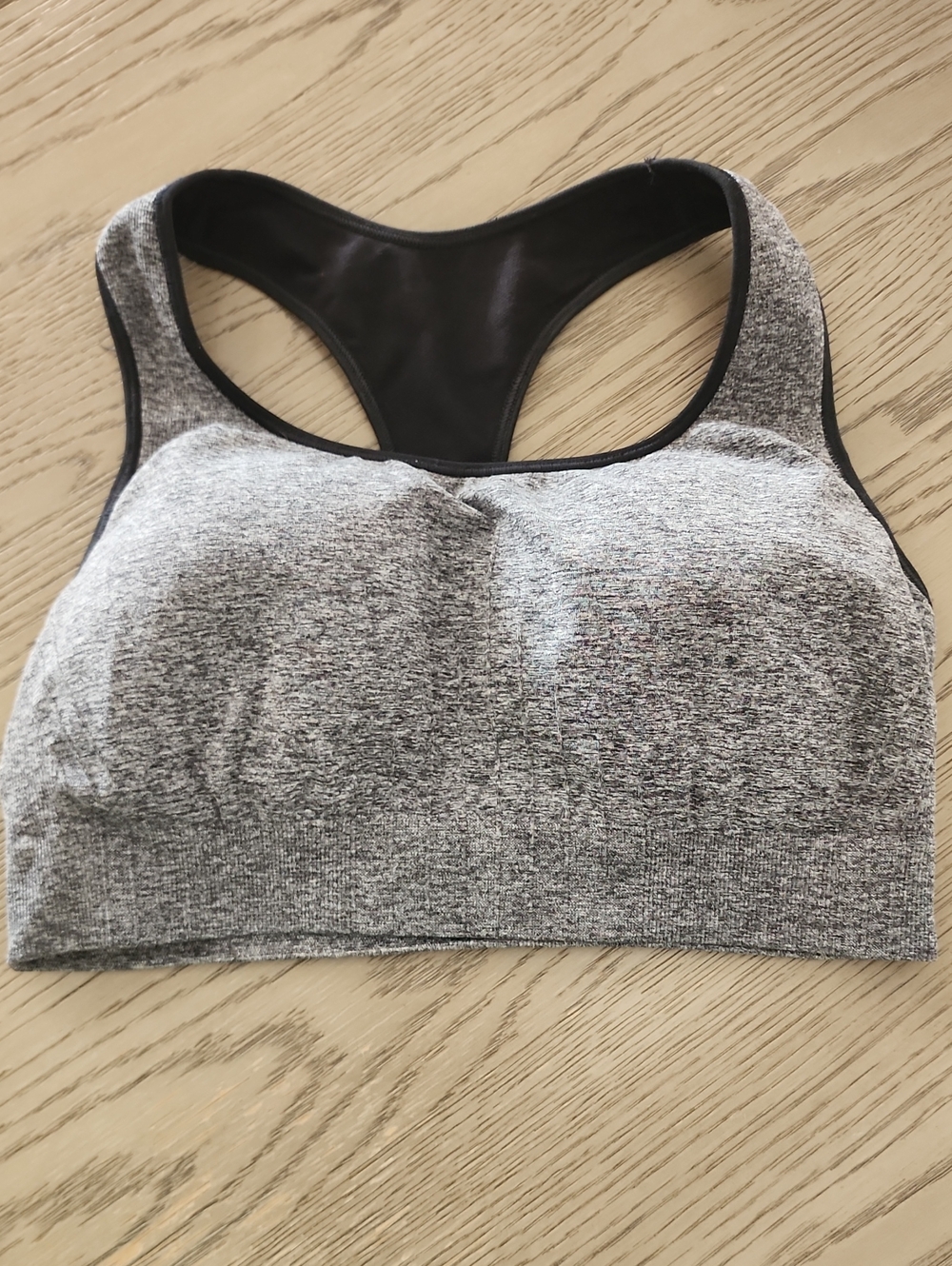 C9 by Champion Heather Grey Racerback Seamless Sports Bra